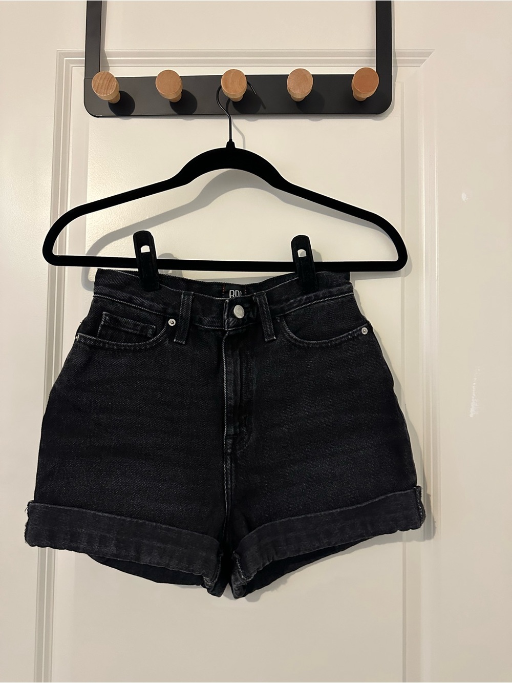 Urban Outfitters black high-waisted Denim Shorts